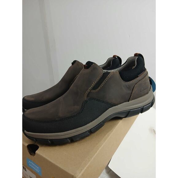 NWT Clarks Men's Walpath Step Loafer, Dark Brown, Size 10.5 - Picture 1 of 3